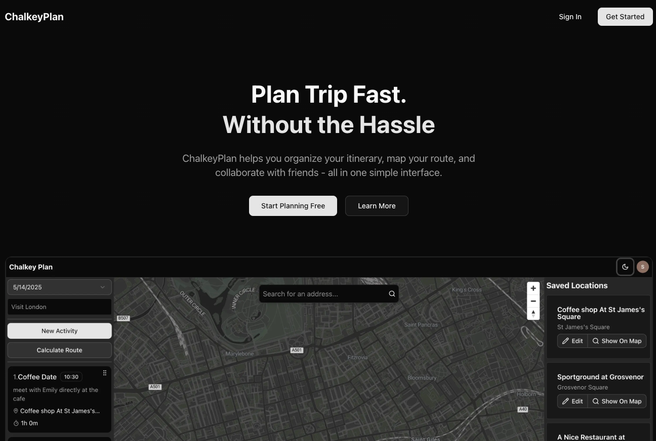 Travel Planner Preview